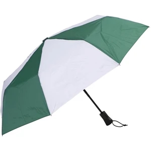 Pine-white - Automatic Open/close Folding 42" Umbrella With Black Metal Shaft