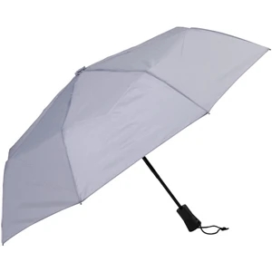 Gray - Automatic Open/close Folding 42" Umbrella With Black Metal Shaft