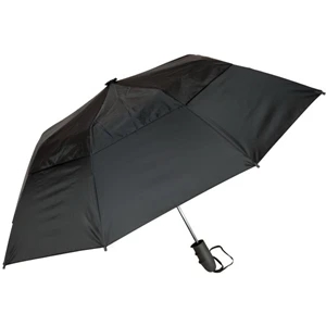 Urbanite (tm) - Black - Automatic Open 44" Wind Vented Folding Umbrella