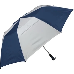 The Professional 345 (tm) - Navy-white - Folding Golf Umbrella, Folds To 22"