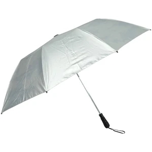 Sky (tm) - Silver - Reflective Stock Umbrella Blocks 99.9% Of Harmful Uva And Uvb Rays