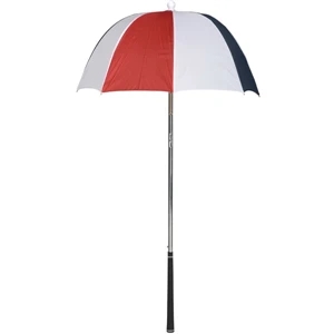 Bag Brolly (tm) - Red-white-navy - Umbrella Protects Golf Clubs From The Rain