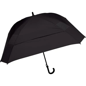 The Concierge - Black - Classic Square Umbrella, 62" Of Coverage To Comfortably Keep Two People Dry