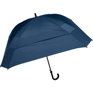 The Concierge - Navy - Classic Square Umbrella, 62" Of Coverage To Comfortably Keep Two People Dry