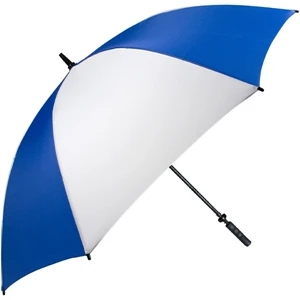 Pro-line (tm) - Royal-white - Single Canopy Golf Umbrella With Black Braided Fiberglass Shaft, 62"
