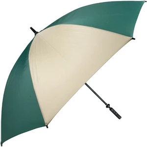 Pro-line (tm) - Pine-tan - Single Canopy Golf Umbrella With Black Braided Fiberglass Shaft, 62"