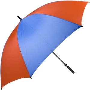 Pro-line (tm) - Royal-orange - Single Canopy Golf Umbrella With Black Braided Fiberglass Shaft, 62"