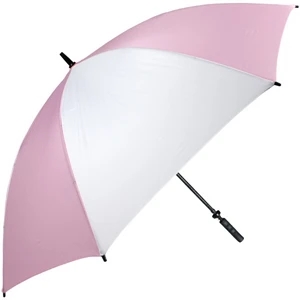 Pro-line (tm) - Pink-white - Single Canopy Golf Umbrella With Black Braided Fiberglass Shaft, 62"