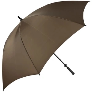 Pro-line (tm) - Brown - Single Canopy Golf Umbrella With Black Braided Fiberglass Shaft, 62"