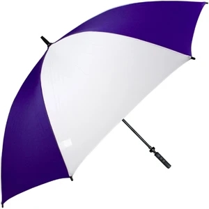 Pro-line (tm) - Purple-white - Single Canopy Golf Umbrella With Black Braided Fiberglass Shaft, 62"