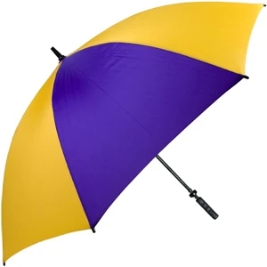 Pro-line (tm) - Purple-gold - Single Canopy Golf Umbrella With Black Braided Fiberglass Shaft, 62"