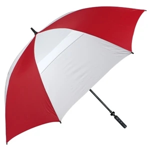 Hurricane 345 (r) Tour Plus - Red-white - Golf Umbrella With A 62" Arc And Wind-vents