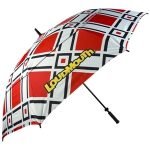 Danger Loudmouth Golf (r) - Golf Umbrella, Double Canopy, Wind-vented, Automatic Opening