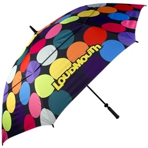 Loudmouth Golf (r) Disco Balls - Golf Umbrella, Double Canopy, Wind-vented, Automatic Opening