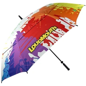 Loudmouth Golf (r) Dropcloth - Golf Umbrella, Double Canopy, Wind-vented, Automatic Opening