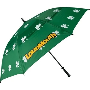 Loudmouth Golf (r) Shamrocks - Golf Umbrella, Double Canopy, Wind-vented, Automatic Opening