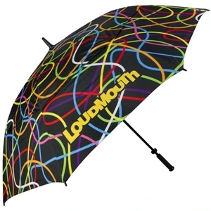 Loudmouth Golf (r) Scribblz - Golf Umbrella, Double Canopy, Wind-vented, Automatic Opening