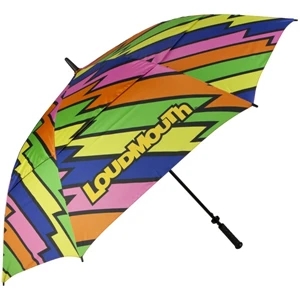 Loudmouth Golf (r) Lightning Rods - Golf Umbrella, Double Canopy, Wind-vented, Automatic Opening