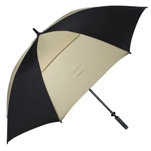 Hurricane 345 (r) Tour Plus - Black-tan - Golf Umbrella With A 68" Arc And Wind-vents