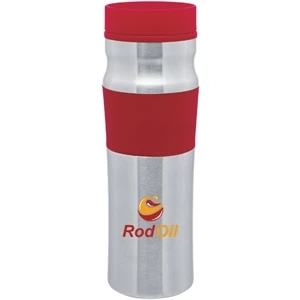 Milo - Red - 16 Oz Double Wall Stainless Steel Tumbler With Plastic Liner, Foam Insulated