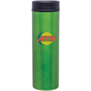 Montara - Apple - 16 Oz Double Wall Stainless Steel Tumbler With Plastic Liner, Foam Insulated