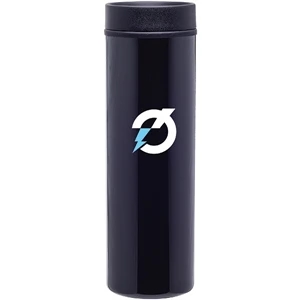 Montara - Black - 16 Oz Double Wall Stainless Steel Tumbler With Plastic Liner, Foam Insulated