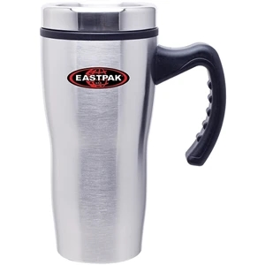 Stealth - Stainless Steel - 16 Oz Double Wall Stainless Steel Mug With Plastic Liner, Foam Insulated