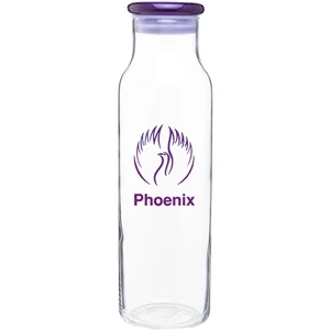 H2go (r) Vibe - Purple - 22 Oz Single Wall Glass Beverage Vessel With Eastman Tritan (tm) Lid