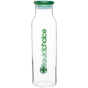 H2go (r) Vibe - Apple - 22 Oz Single Wall Glass Beverage Vessel With Eastman Tritan (tm) Lid