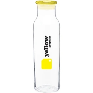 H2go (r) Vibe - Pineapple - 22 Oz Single Wall Glass Beverage Vessel With Eastman Tritan (tm) Lid
