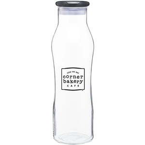 H2go (r) Vue - Graphite - 20 Oz Single Wall Glass Beverage Vessel With Eastman Tritan (tm) Lid