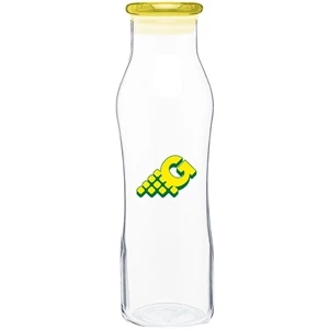 H2go (r) Vue - Pineapple - 20 Oz Single Wall Glass Beverage Vessel With Eastman Tritan (tm) Lid