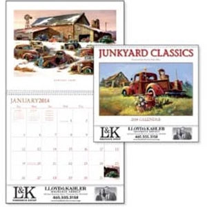 Junkyard Classics - 2015 Calendar With Junkyard Cars By Artist Dale Klee