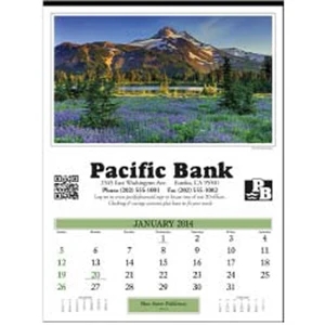 America's Charm - 2014 Calendar With Photos Of American Locations. Has An Easy-to-read Date Pad