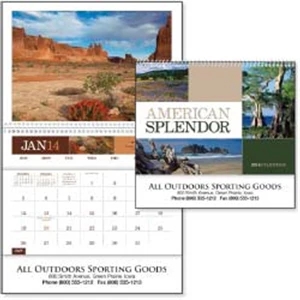 American Splendor - 2015 Calendar. 12 Beautiful Photographs And A Convenient Storage Pocket Each Month