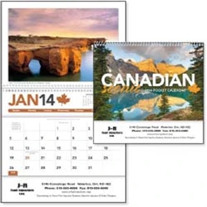 Canadian Scenic - Reverse Collated, 2015 Pocket Calendar Featuring Scenic Canadian Photographs