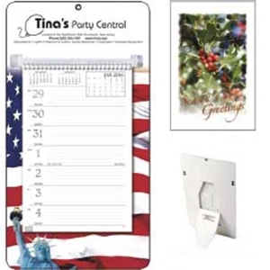 Full Color 2015 Weekly Calendar With Sturdy Wall Mount Board And Spiral-bound Pages