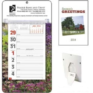 Full-color Weekly 2015 Memo Calendar With Large, Bold Numbers And Solid Grid Lines