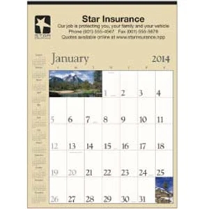 Tan Scenic Contractor. Function And Scenic Appeal Makes This 2015 Calendar Great!