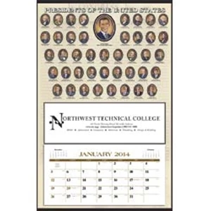Presidents Hanger - With Photos Of Past Presidents, This Historical Hanger 2015 Calendar Is A Keepsake