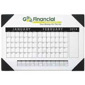 Nuvo (tm) - 2015 Desk Calendar With 2 Months Per Sheet And Span A Year Along Bottom