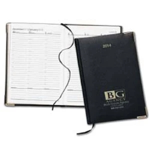 Symphony - Small Weekly 2015 Desk Diary. Has Gold-edges Corners And A Bookmark Ribbon