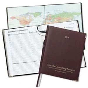 Symphony - International Weekly Desk Diary With Full Color International Maps