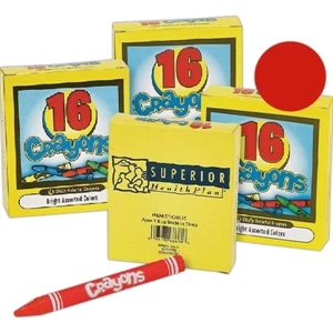 Sixteen Pack Of Crayons That Are Slightly Shorter Than Standard Crayons, Imprinted