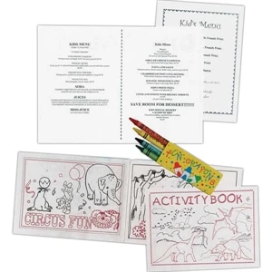 Stock Coloring/activity Book With Assorted Pictures, Puzzles, Connect The Dots, Etc