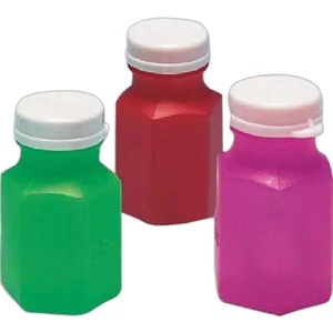 Mini Bubbles Assorted Bottle Colors - Bubbles In 2" Miniature Bottle. Imprinted