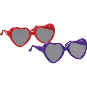 Heart - Adorable Novelty Sunglasses For Children In Assorted Colors Only. Blank