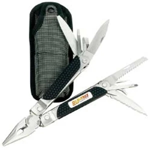 Soft Feel Handle Multi-tool With Pliers, Serrated Knife, Saw, Knives, And More