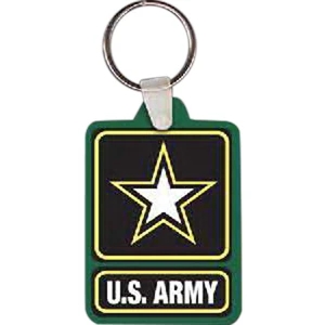 Full Color On White Item - Full Color Army Logo Key Tag, 1.8" W X 2.63" H