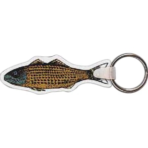Full Color On White Item - 3.06" X 1.07" - Full Color Fish Shaped Key Tag